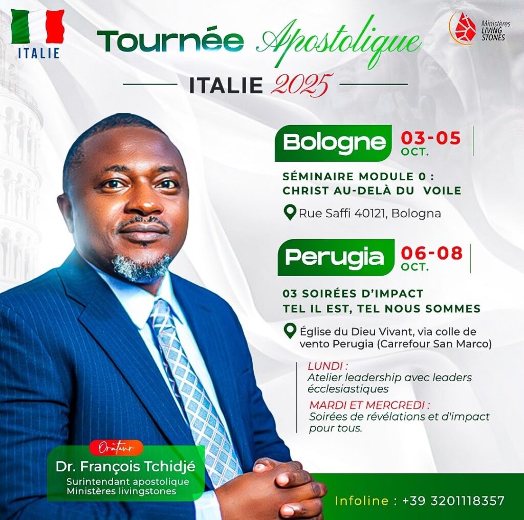 Flyer Séminaire Rhema World avec le Dr. Francois Tchidje